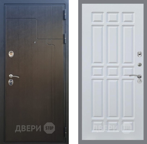 Входная металлическая Дверь Рекс (REX) Премиум-246 FL-33 Белый ясень в Клине