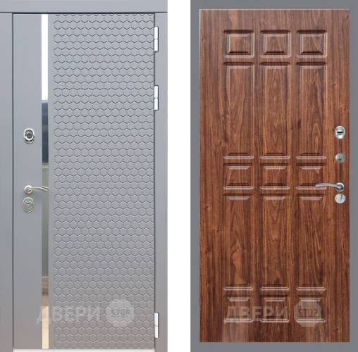 Дверь Рекс (REX) 24 FL-33 орех тисненый в Клине