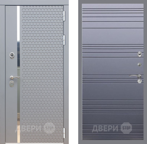 Входная металлическая Дверь Рекс (REX) 24 Line Силк титан в Клине
