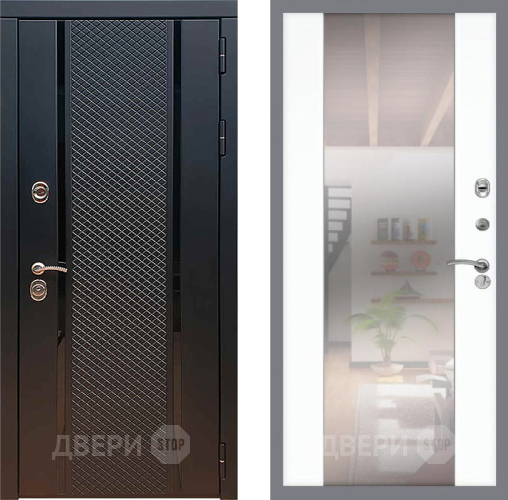 Дверь Рекс (REX) 25 СБ-16 Зеркало Силк Сноу в Клине