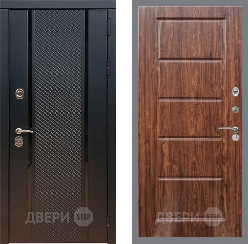 Дверь Рекс (REX) 25 FL-39 орех тисненый в Клине