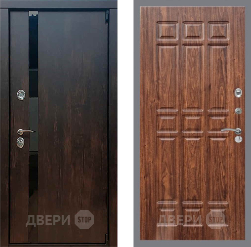 Дверь Рекс (REX) 26 FL-33 орех тисненый в Клине