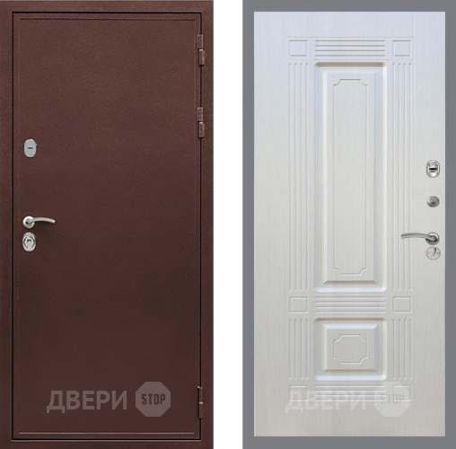 Входная металлическая Дверь Рекс (REX) 5 металл 3 мм FL-2 Лиственница беж в Клине
