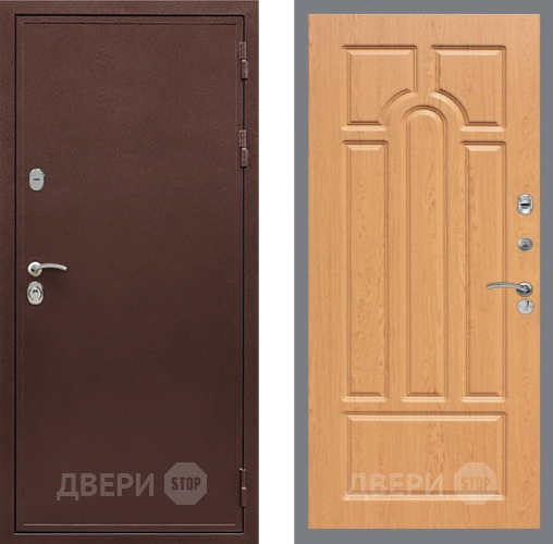 Входная металлическая Дверь Рекс (REX) 5 металл 3 мм FL-58 Дуб в Клине