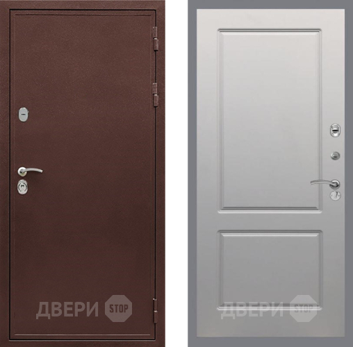 Входная металлическая Дверь Рекс (REX) 5 металл 3 мм FL-117 Грей софт в Клине