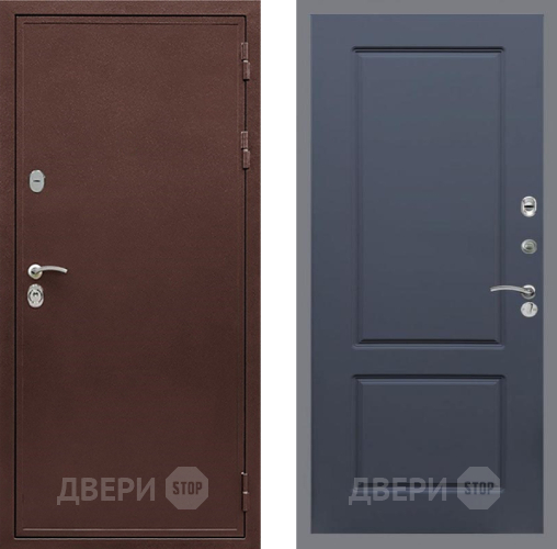 Входная металлическая Дверь Рекс (REX) 5 металл 3 мм FL-117 Силк титан в Клине