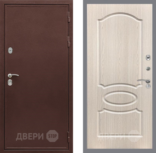 Дверь Рекс (REX) 5 металл 3 мм FL-128 Беленый дуб в Клине