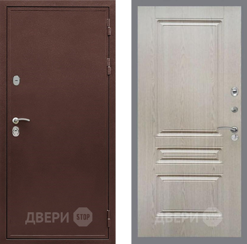 Входная металлическая Дверь Рекс (REX) 5 металл 3 мм FL-243 Беленый дуб в Клине