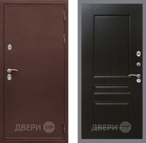 Дверь Рекс (REX) 5 металл 3 мм FL-243 Венге в Клине