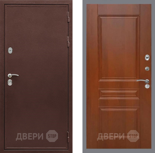 Входная металлическая Дверь Рекс (REX) 5 металл 3 мм FL-243 Итальянский орех в Клине