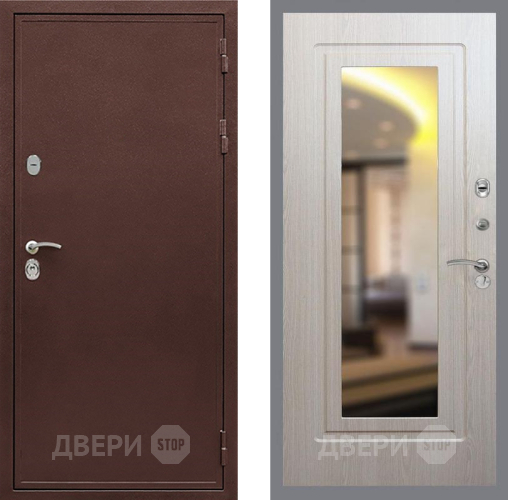 Входная металлическая Дверь Рекс (REX) 5 металл 3 мм FLZ-120 Беленый дуб в Клине